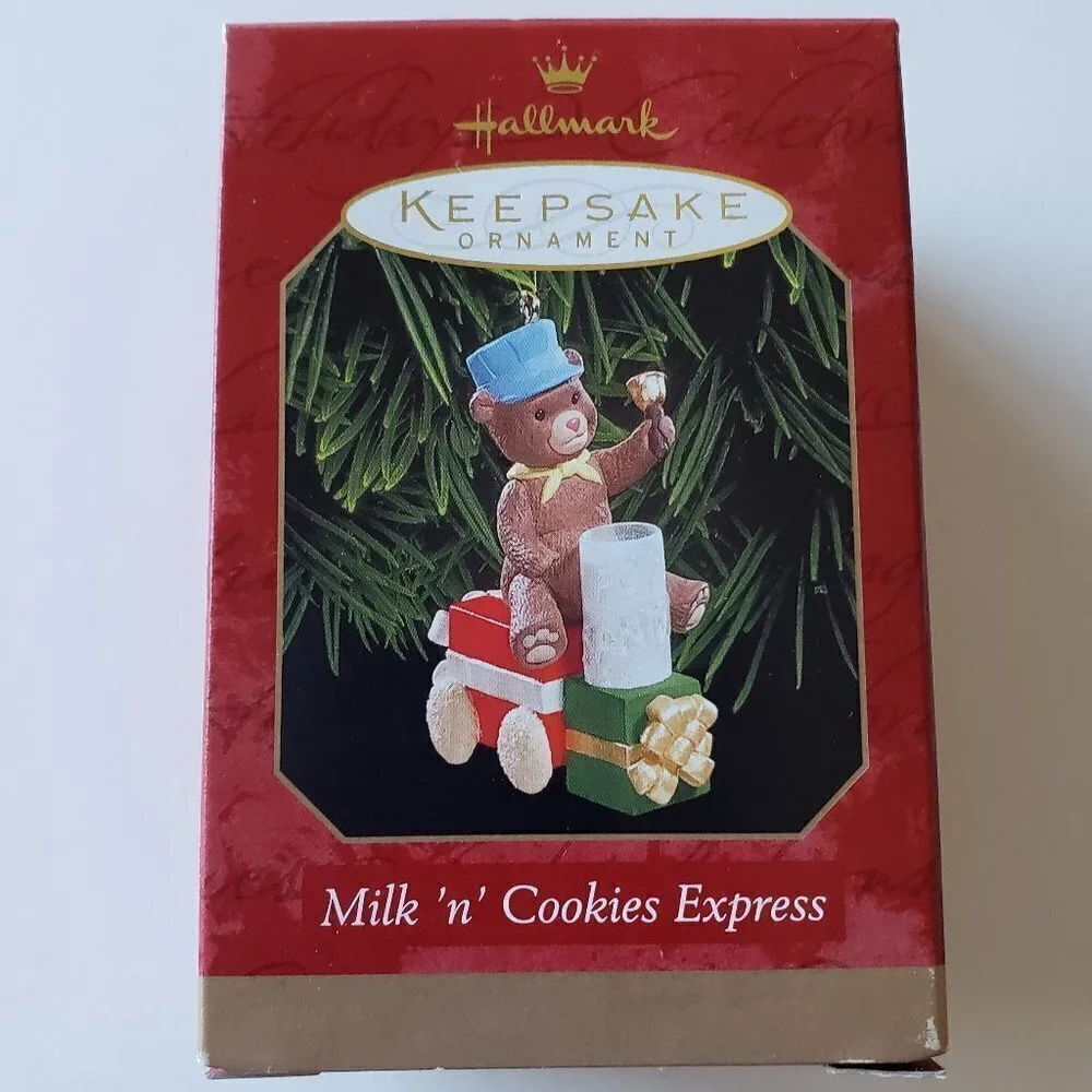 NWT - Hallmark Keepsake Ornament  - 1999 Milk N Cookies Express